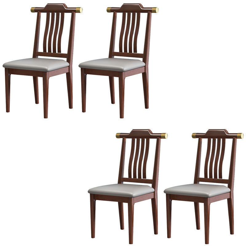 Traditional Armless Dining Room Chair Home Solid Wood Dining Chair