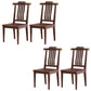 Traditional Armless Dining Room Chair Home Solid Wood Dining Chair