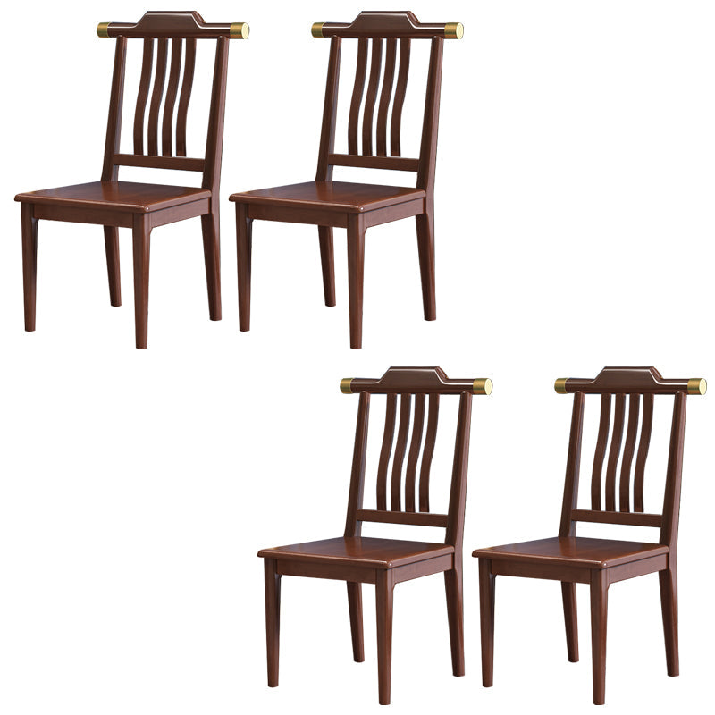 Traditional Armless Dining Room Chair Home Solid Wood Dining Chair
