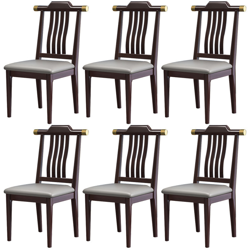 Traditional Armless Dining Room Chair Home Solid Wood Dining Chair