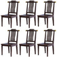 Traditional Armless Dining Room Chair Home Solid Wood Dining Chair