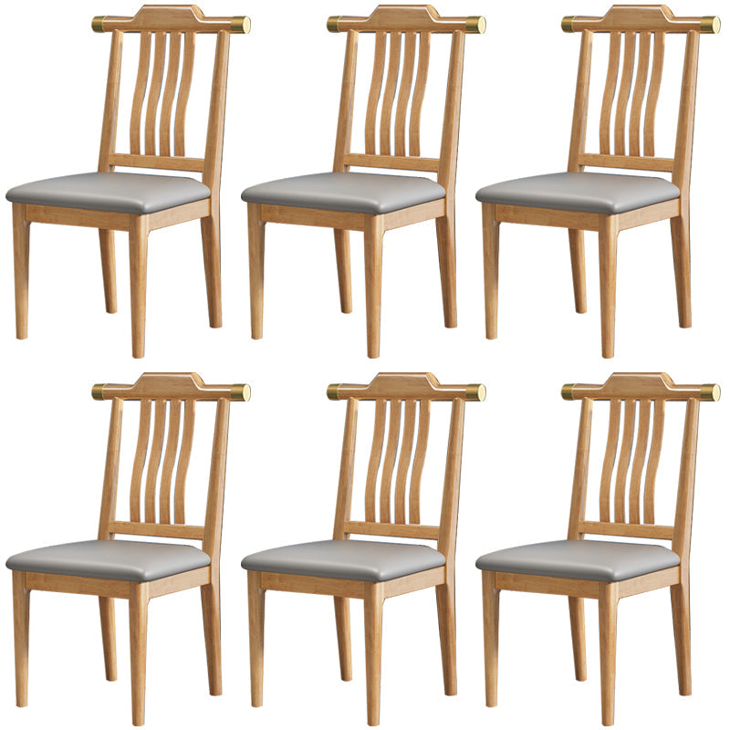 Traditional Armless Dining Room Chair Home Solid Wood Dining Chair