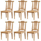 Traditional Armless Dining Room Chair Home Solid Wood Dining Chair