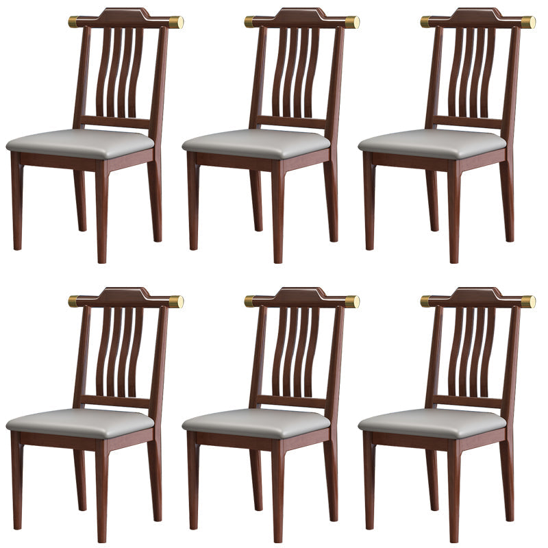 Traditional Armless Dining Room Chair Home Solid Wood Dining Chair