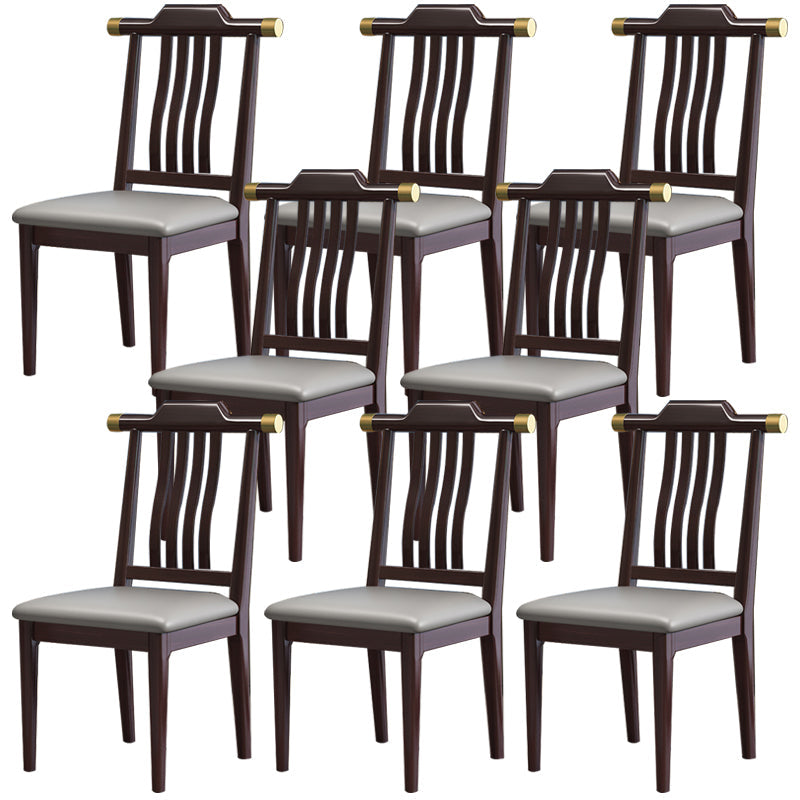 Traditional Armless Dining Room Chair Home Solid Wood Dining Chair