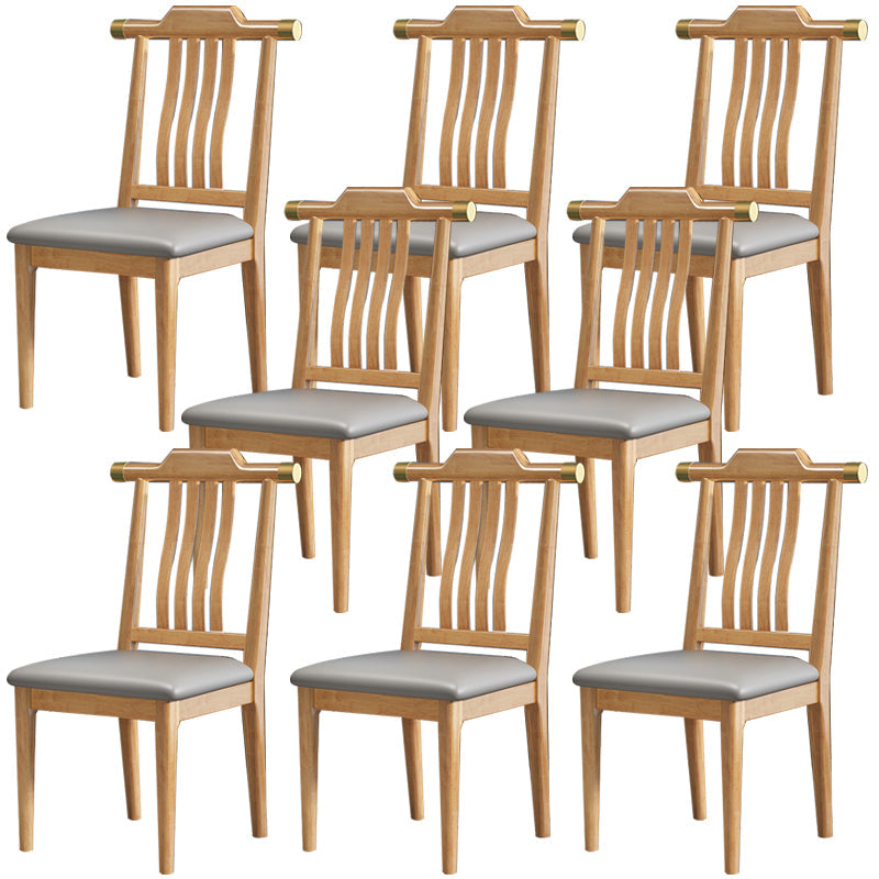 Traditional Armless Dining Room Chair Home Solid Wood Dining Chair