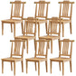 Traditional Armless Dining Room Chair Home Solid Wood Dining Chair