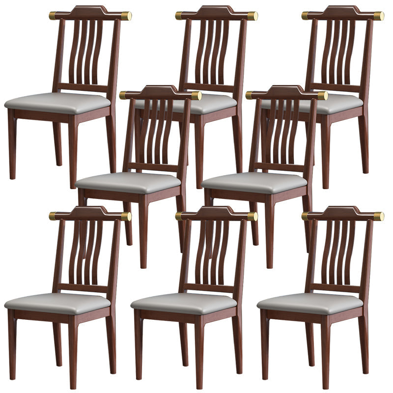 Traditional Armless Dining Room Chair Home Solid Wood Dining Chair
