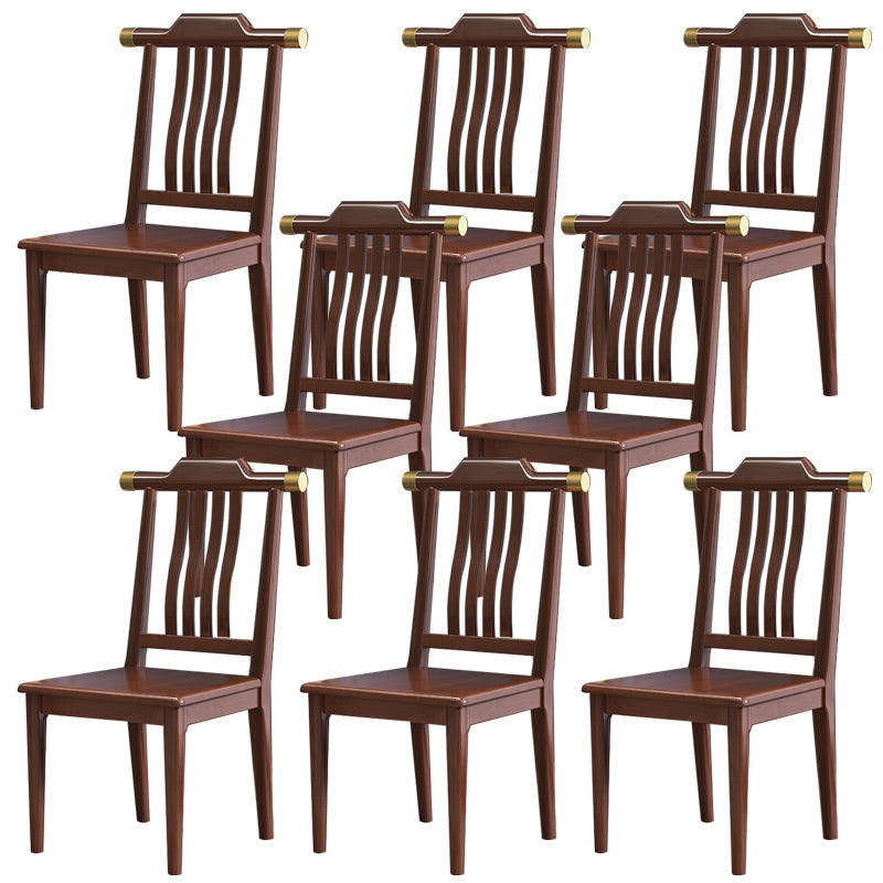 Traditional Armless Dining Room Chair Home Solid Wood Dining Chair