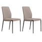 Faux Leather Parsons Dining Chair Dining Room Upholstered Chair Light Gray 2 Piece Set Clearhalo 'Dining Chairs' 'Dining Tables & Seating' 'dining_chair' 'furn' 'furn_dining_chair' 'Furniture' 'Kitchen & Dining Furniture' 7075126