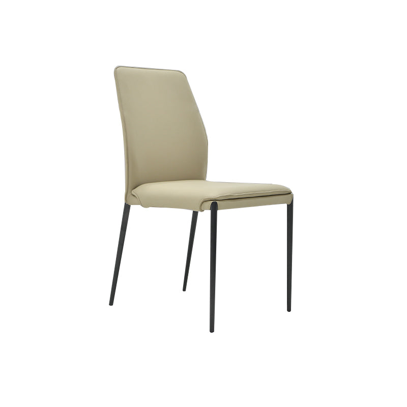 Faux Leather Parsons Dining Chair Dining Room Upholstered Chair Clearhalo 'Dining Chairs' 'Dining Tables & Seating' 'dining_chair' 'furn' 'furn_dining_chair' 'Furniture' 'Kitchen & Dining Furniture' 7075130
