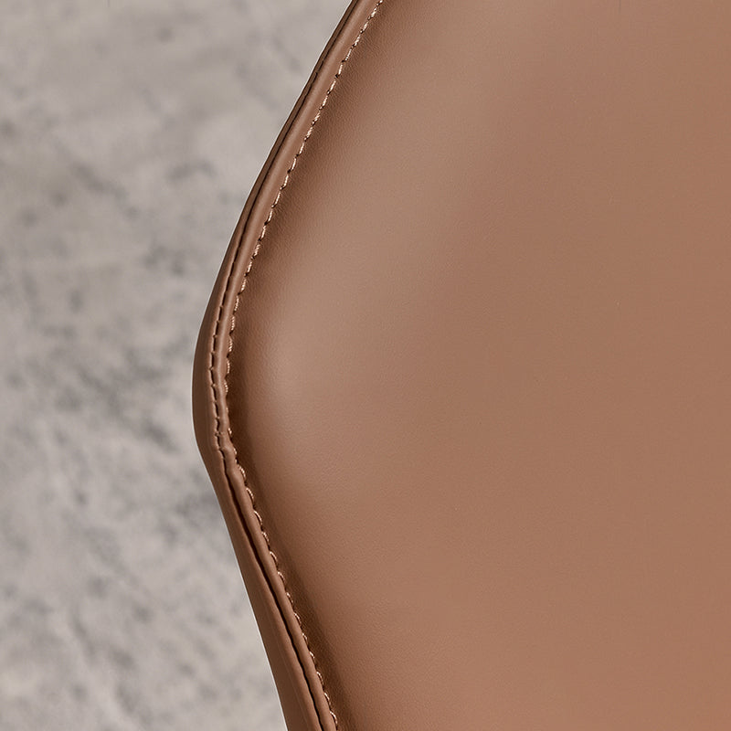 Faux Leather Parsons Dining Chair Dining Room Upholstered Chair Clearhalo 'Dining Chairs' 'Dining Tables & Seating' 'dining_chair' 'furn' 'furn_dining_chair' 'Furniture' 'Kitchen & Dining Furniture' 7075136