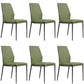 Faux Leather Parsons Dining Chair Dining Room Upholstered Chair Green 6 Piece Set Clearhalo 'Dining Chairs' 'Dining Tables & Seating' 'dining_chair' 'furn' 'furn_dining_chair' 'Furniture' 'Kitchen & Dining Furniture' 7075142