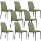 Faux Leather Parsons Dining Chair Dining Room Upholstered Chair Green 8 Piece Set Clearhalo 'Dining Chairs' 'Dining Tables & Seating' 'dining_chair' 'furn' 'furn_dining_chair' 'Furniture' 'Kitchen & Dining Furniture' 7075147