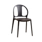 Dining Room Plastic Dining Chair Contemporary Stacking Side Chair Black 1 Piece Clearhalo 'Dining Chairs' 'Dining Tables & Seating' 'dining_chair' 'furn' 'furn_dining_chair' 'Furniture' 'Kitchen & Dining Furniture' 7075153