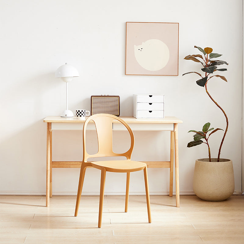 Dining Room Plastic Dining Chair Contemporary Stacking Side Chair Clearhalo 'Dining Chairs' 'Dining Tables & Seating' 'dining_chair' 'furn' 'furn_dining_chair' 'Furniture' 'Kitchen & Dining Furniture' 7075155