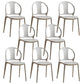 Dining Room Plastic Dining Chair Contemporary Stacking Side Chair Grey 8 Piece Set Clearhalo 'Dining Chairs' 'Dining Tables & Seating' 'dining_chair' 'furn' 'furn_dining_chair' 'Furniture' 'Kitchen & Dining Furniture' 7075170