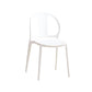 Dining Room Plastic Dining Chair Contemporary Stacking Side Chair White 1 Piece Clearhalo 'Dining Chairs' 'Dining Tables & Seating' 'dining_chair' 'furn' 'furn_dining_chair' 'Furniture' 'Kitchen & Dining Furniture' 7075173