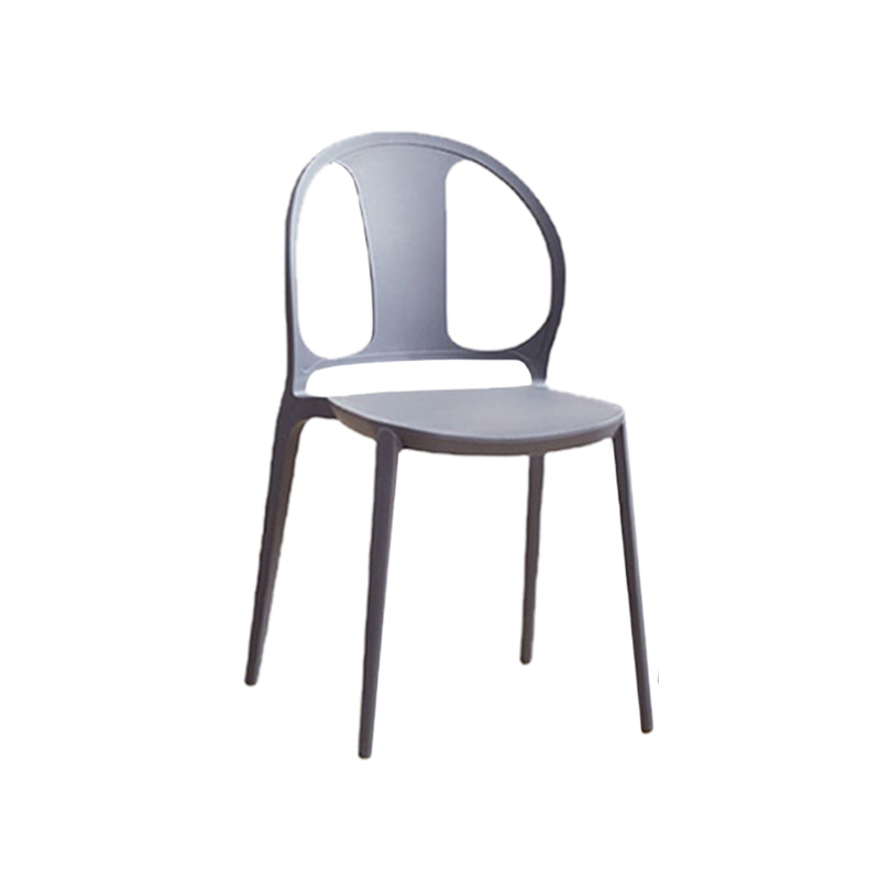Dining Room Plastic Dining Chair Contemporary Stacking Side Chair Blue 1 Piece Clearhalo 'Dining Chairs' 'Dining Tables & Seating' 'dining_chair' 'furn' 'furn_dining_chair' 'Furniture' 'Kitchen & Dining Furniture' 7075193