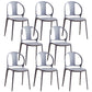 Dining Room Plastic Dining Chair Contemporary Stacking Side Chair Blue 8 Piece Set Clearhalo 'Dining Chairs' 'Dining Tables & Seating' 'dining_chair' 'furn' 'furn_dining_chair' 'Furniture' 'Kitchen & Dining Furniture' 7075197