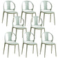 Dining Room Plastic Dining Chair Contemporary Stacking Side Chair Green 8 Piece Set Clearhalo 'Dining Chairs' 'Dining Tables & Seating' 'dining_chair' 'furn' 'furn_dining_chair' 'Furniture' 'Kitchen & Dining Furniture' 7075202