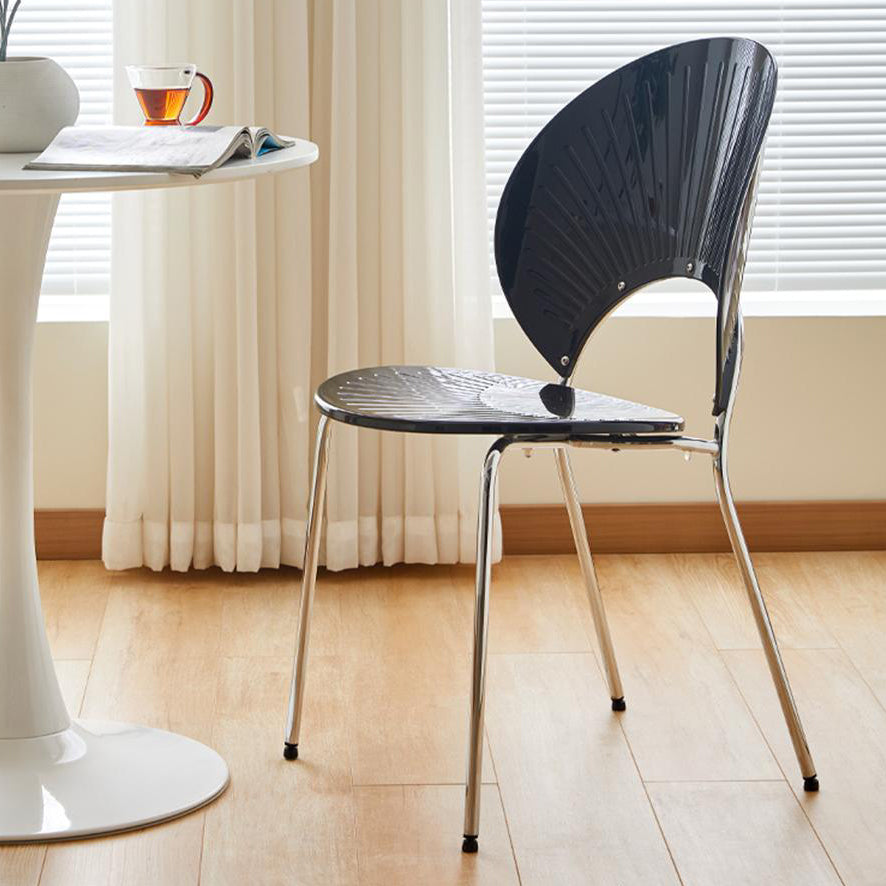 Open Back Dining Side Chair Contemporary Dining Armless Chair Clearhalo 'Dining Chairs' 'Dining Tables & Seating' 'dining_chair' 'furn' 'furn_dining_chair' 'Furniture' 'Kitchen & Dining Furniture' 7075211