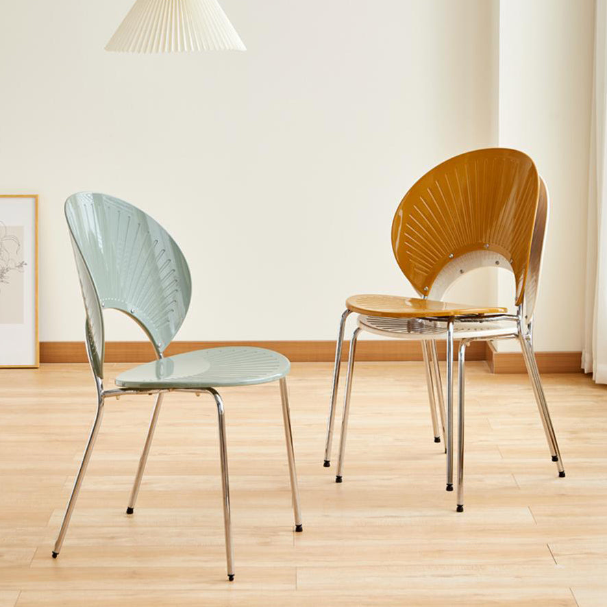 Open Back Dining Side Chair Contemporary Dining Armless Chair Clearhalo 'Dining Chairs' 'Dining Tables & Seating' 'dining_chair' 'furn' 'furn_dining_chair' 'Furniture' 'Kitchen & Dining Furniture' 7075214