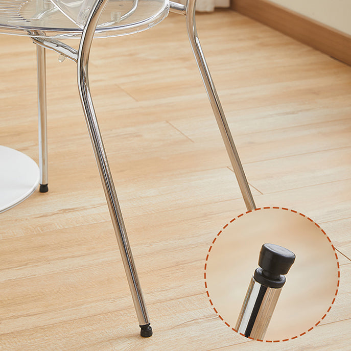 Open Back Dining Side Chair Contemporary Dining Armless Chair Clearhalo 'Dining Chairs' 'Dining Tables & Seating' 'dining_chair' 'furn' 'furn_dining_chair' 'Furniture' 'Kitchen & Dining Furniture' 7075223