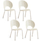 Open Back Dining Side Chair Contemporary Dining Armless Chair White 4 Piece Set Clearhalo 'Dining Chairs' 'Dining Tables & Seating' 'dining_chair' 'furn' 'furn_dining_chair' 'Furniture' 'Kitchen & Dining Furniture' 7075224