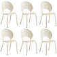 Open Back Dining Side Chair Contemporary Dining Armless Chair White 6 Piece Set Clearhalo 'Dining Chairs' 'Dining Tables & Seating' 'dining_chair' 'furn' 'furn_dining_chair' 'Furniture' 'Kitchen & Dining Furniture' 7075226