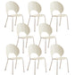Open Back Dining Side Chair Contemporary Dining Armless Chair White 8 Piece Set Clearhalo 'Dining Chairs' 'Dining Tables & Seating' 'dining_chair' 'furn' 'furn_dining_chair' 'Furniture' 'Kitchen & Dining Furniture' 7075228