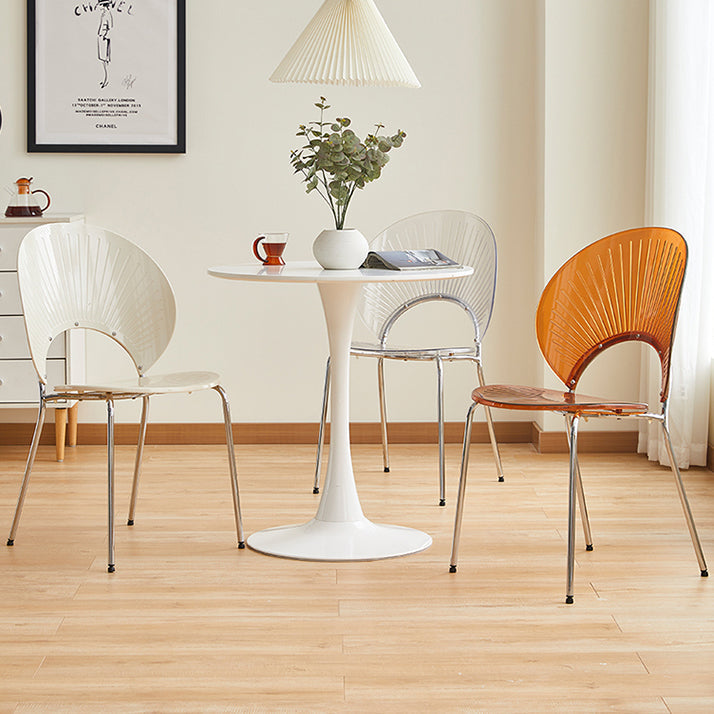 Open Back Dining Side Chair Contemporary Dining Armless Chair Clearhalo 'Dining Chairs' 'Dining Tables & Seating' 'dining_chair' 'furn' 'furn_dining_chair' 'Furniture' 'Kitchen & Dining Furniture' 7075229