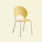 Open Back Dining Side Chair Contemporary Dining Armless Chair Yellow 1 Piece Clearhalo 'Dining Chairs' 'Dining Tables & Seating' 'dining_chair' 'furn' 'furn_dining_chair' 'Furniture' 'Kitchen & Dining Furniture' 7075230