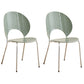 Open Back Dining Side Chair Contemporary Dining Armless Chair Light Green 2 Piece Set Clearhalo 'Dining Chairs' 'Dining Tables & Seating' 'dining_chair' 'furn' 'furn_dining_chair' 'Furniture' 'Kitchen & Dining Furniture' 7075248
