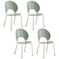 Open Back Dining Side Chair Contemporary Dining Armless Chair Light Green 4 Piece Set Clearhalo 'Dining Chairs' 'Dining Tables & Seating' 'dining_chair' 'furn' 'furn_dining_chair' 'Furniture' 'Kitchen & Dining Furniture' 7075249