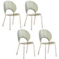 Open Back Dining Side Chair Contemporary Dining Armless Chair Grey 4 Piece Set Clearhalo 'Dining Chairs' 'Dining Tables & Seating' 'dining_chair' 'furn' 'furn_dining_chair' 'Furniture' 'Kitchen & Dining Furniture' 7075254
