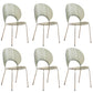 Open Back Dining Side Chair Contemporary Dining Armless Chair Grey 6 Piece Set Clearhalo 'Dining Chairs' 'Dining Tables & Seating' 'dining_chair' 'furn' 'furn_dining_chair' 'Furniture' 'Kitchen & Dining Furniture' 7075255