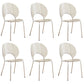 Open Back Dining Side Chair Contemporary Dining Armless Chair Clear 6 Piece Set Clearhalo 'Dining Chairs' 'Dining Tables & Seating' 'dining_chair' 'furn' 'furn_dining_chair' 'Furniture' 'Kitchen & Dining Furniture' 7075265