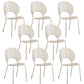 Open Back Dining Side Chair Contemporary Dining Armless Chair Clear 8 Piece Set Clearhalo 'Dining Chairs' 'Dining Tables & Seating' 'dining_chair' 'furn' 'furn_dining_chair' 'Furniture' 'Kitchen & Dining Furniture' 7075266