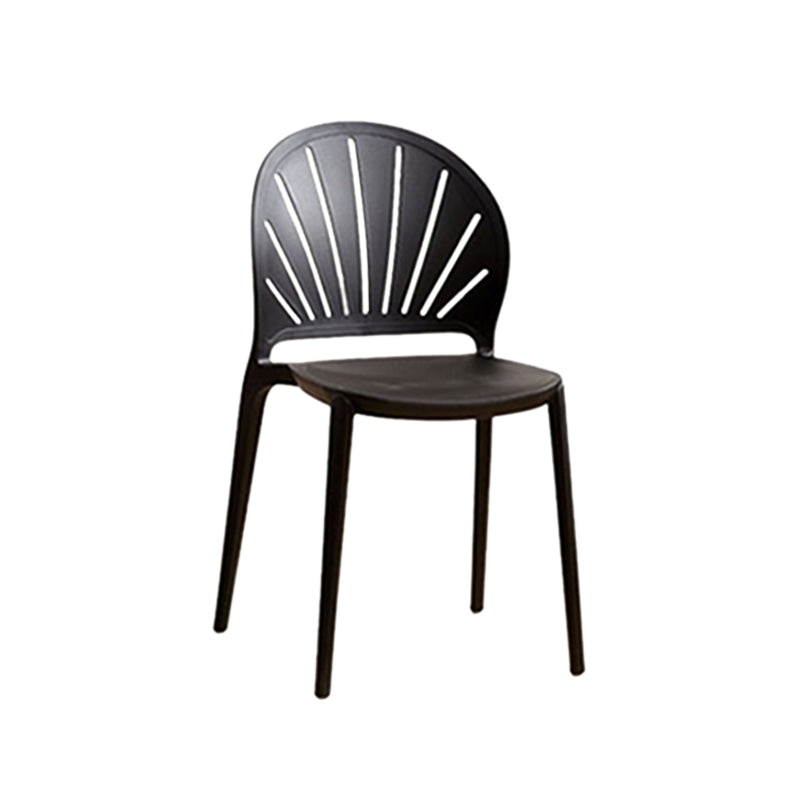 Küche zeitgenössischer Essstuhl Plastikstapel -Seitenstuhl