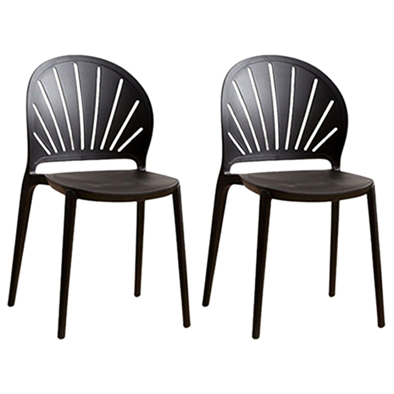Küche zeitgenössischer Essstuhl Plastikstapel -Seitenstuhl