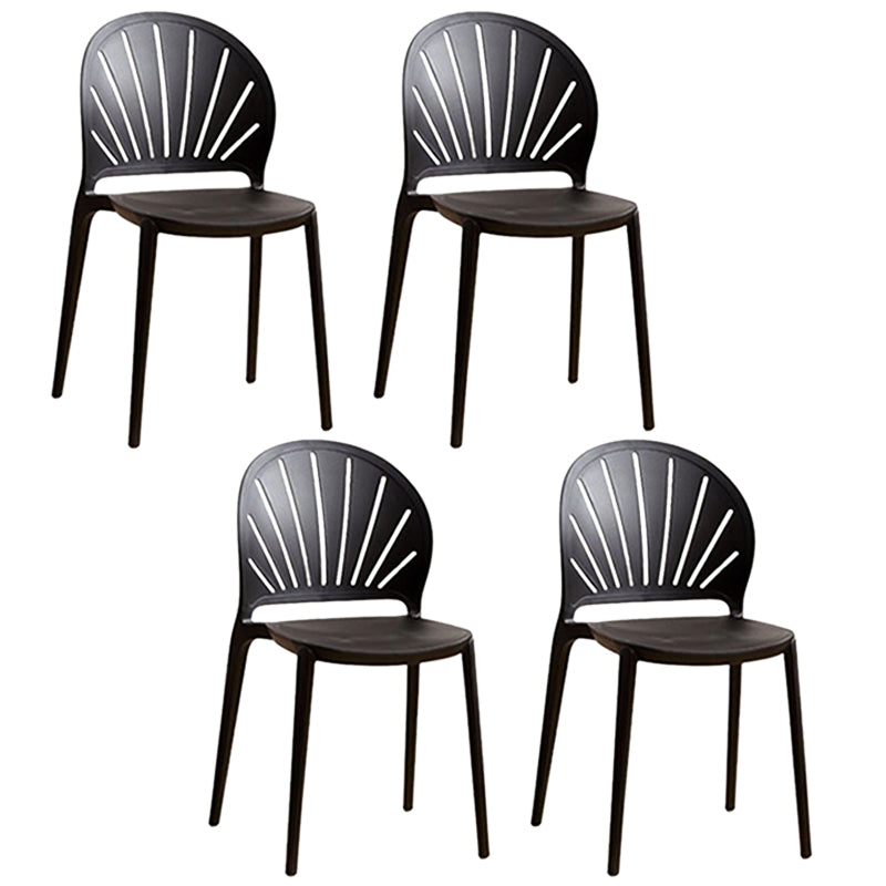Küche zeitgenössischer Essstuhl Plastikstapel -Seitenstuhl