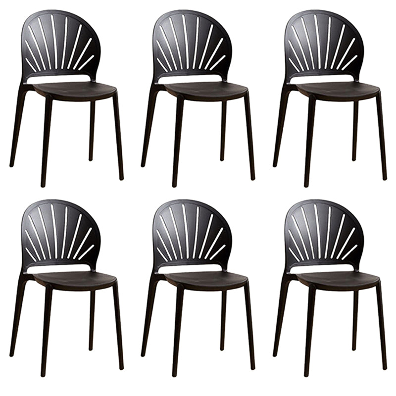 Küche zeitgenössischer Essstuhl Plastikstapel -Seitenstuhl