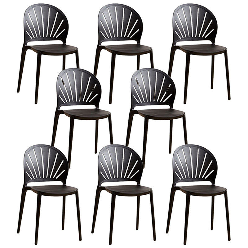Küche zeitgenössischer Essstuhl Plastikstapel -Seitenstuhl