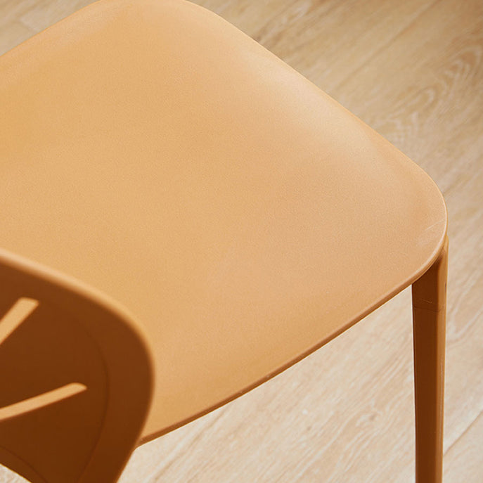 Küche zeitgenössischer Essstuhl Plastikstapel -Seitenstuhl