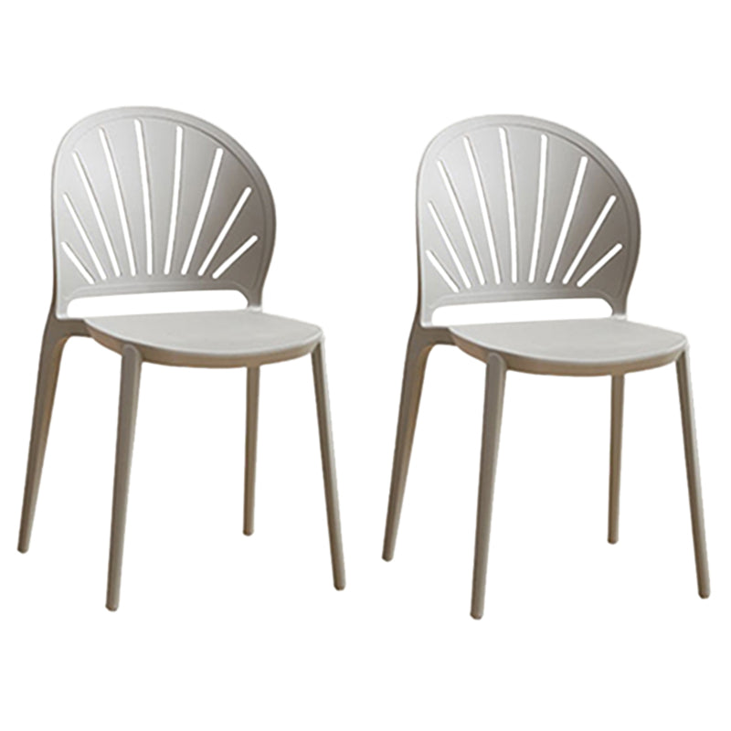 Küche zeitgenössischer Essstuhl Plastikstapel -Seitenstuhl