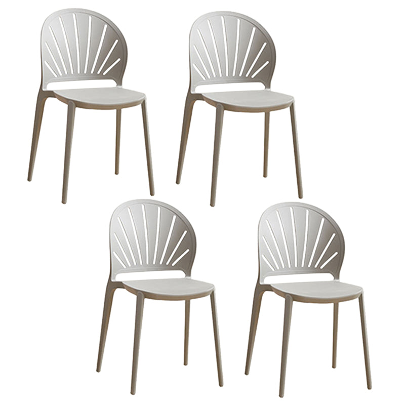 Küche zeitgenössischer Essstuhl Plastikstapel -Seitenstuhl
