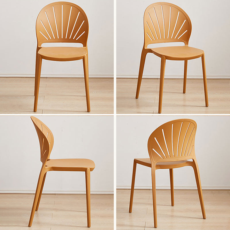 Küche zeitgenössischer Essstuhl Plastikstapel -Seitenstuhl