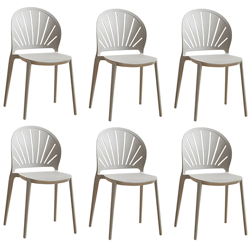 Küche zeitgenössischer Essstuhl Plastikstapel -Seitenstuhl