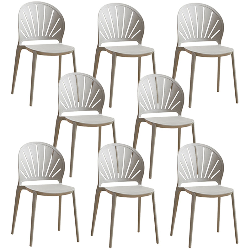 Küche zeitgenössischer Essstuhl Plastikstapel -Seitenstuhl